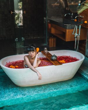 Flower Bath in Bali
