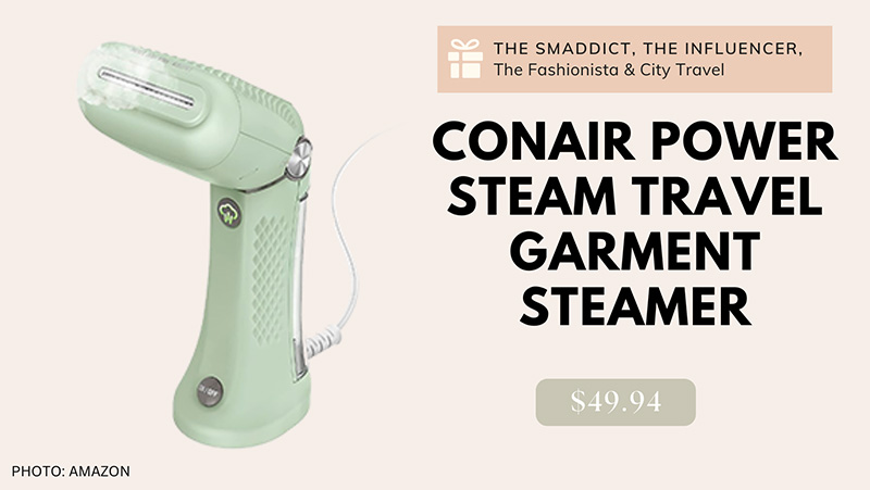 Gifts For Traveler: Conair Power Garment Steamer