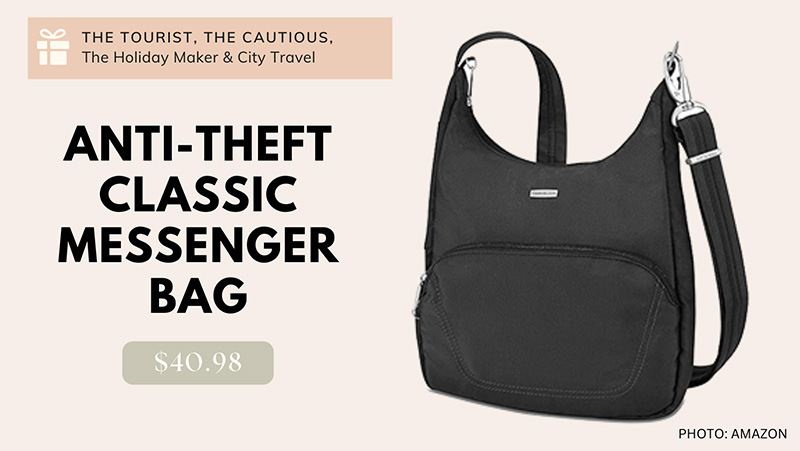Gifts For Traveler: Anti-Theft Messenger Bag