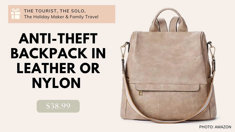 Gifts For Traveler: Anti-Theft Backpack